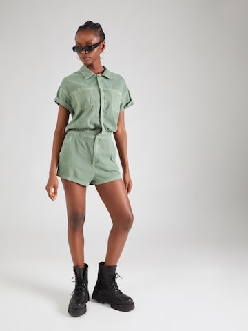 RVCA Jumpsuit 'CADET' in Groen: voorkant