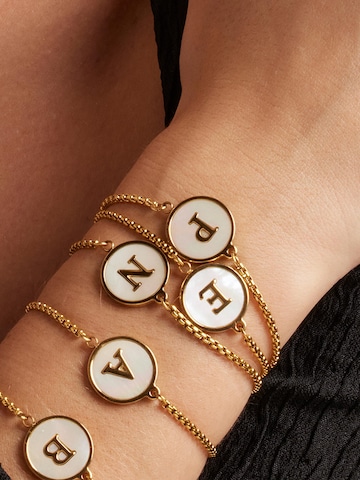 Luxenter Armband 'Alphabet'‌‌‌‌‌‌ in Gold