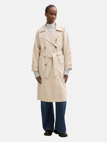 Manteau mi-saison TOM TAILOR DENIM en beige : devant