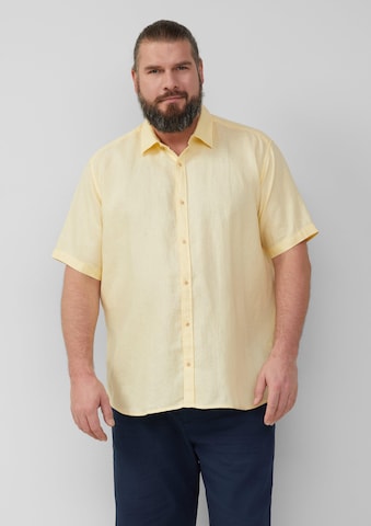 Fit confort Chemise s.Oliver en jaune : devant