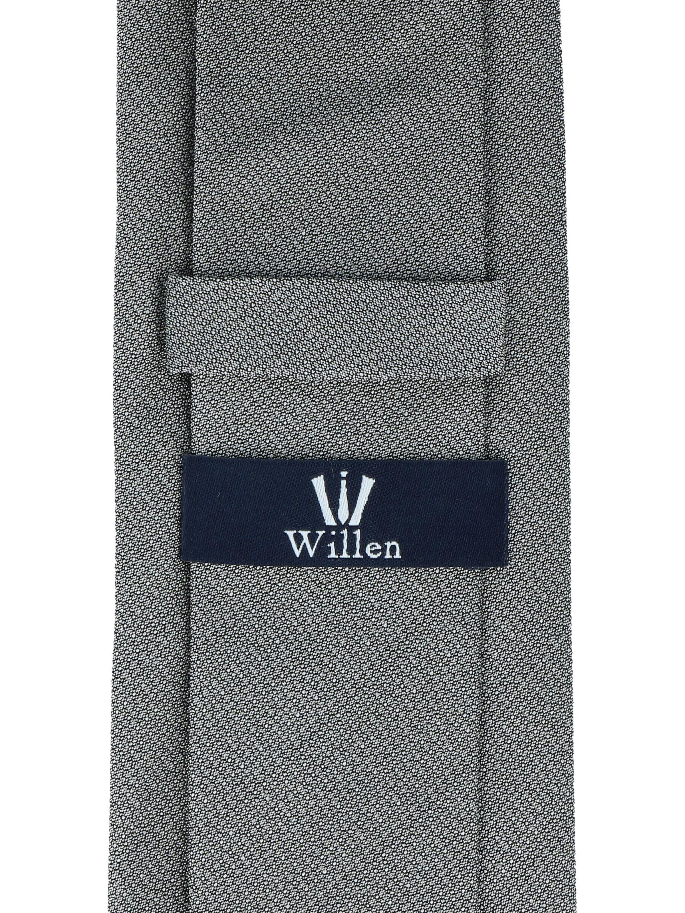 WILLEN Tie 'Uni Struktur' in Grey