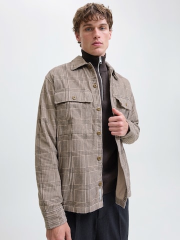 JACK & JONES Pohodlné nošení Košile 'JPRBLUWILL' – hnědá