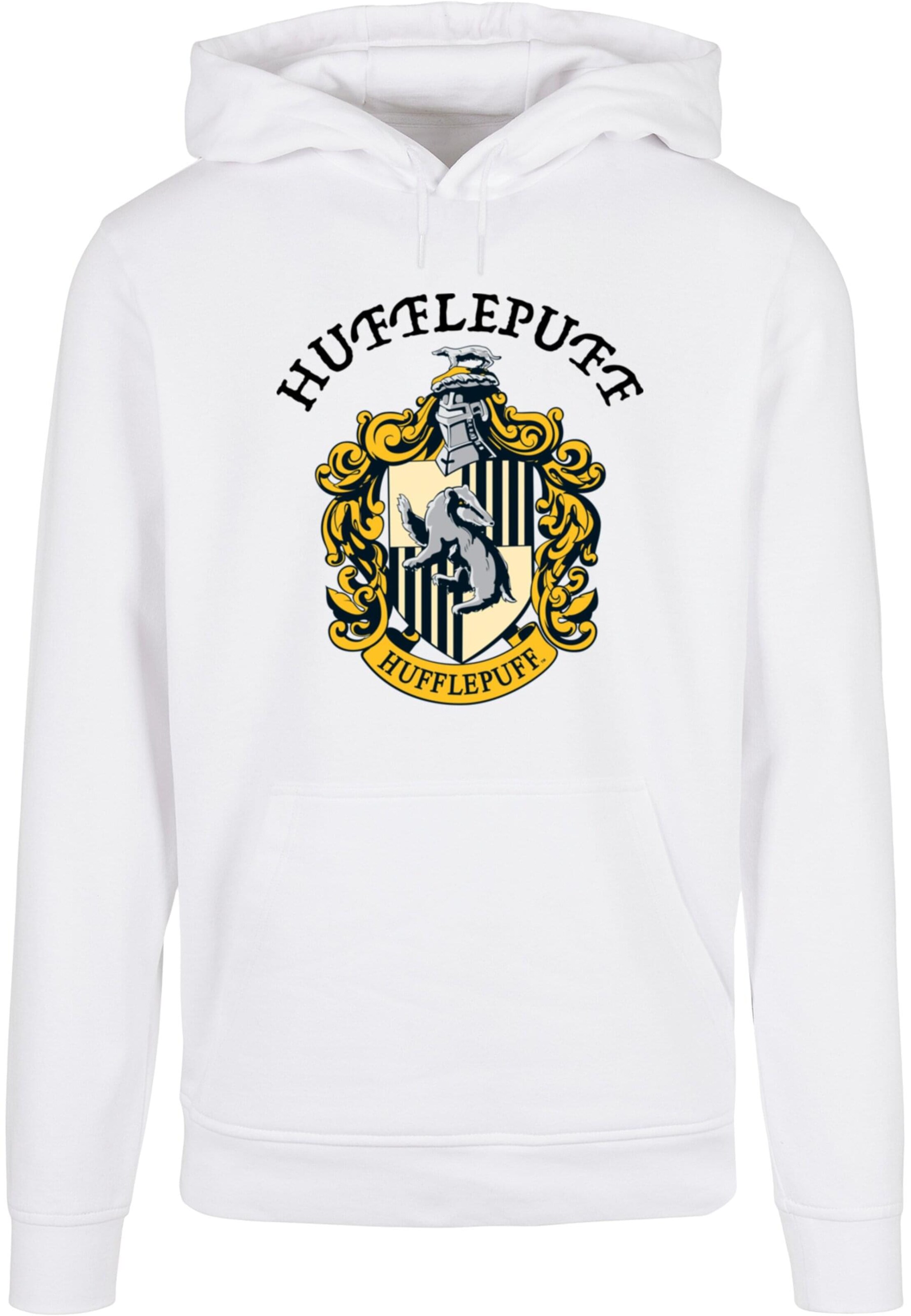 ABSOLUTE CULT Sweatshirt 'Harry Potter - Hufflepuff' in White: front
