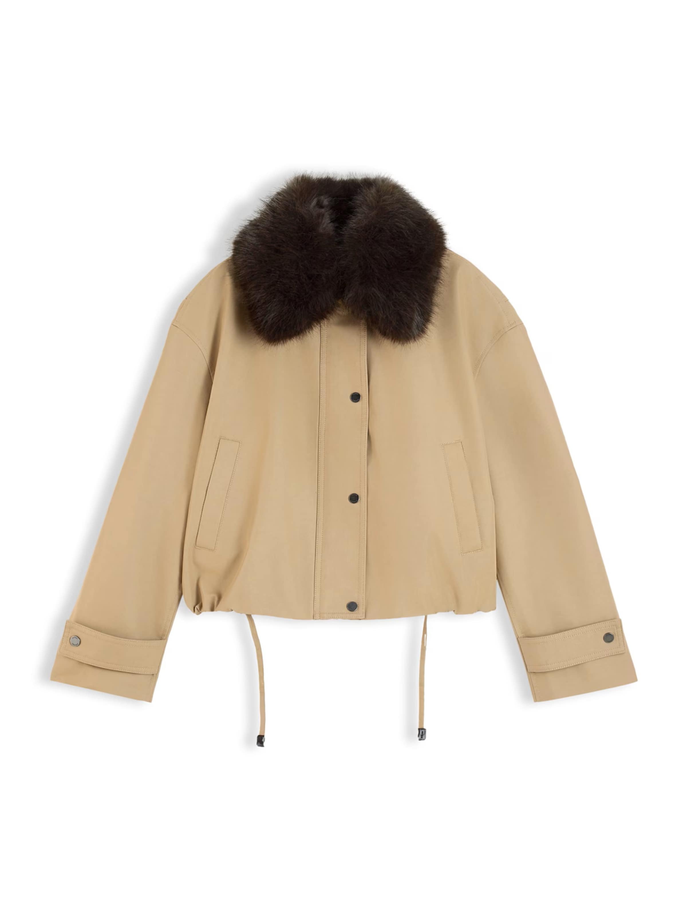 TOMMY HILFIGER Tussenjas in Beige: voorkant
