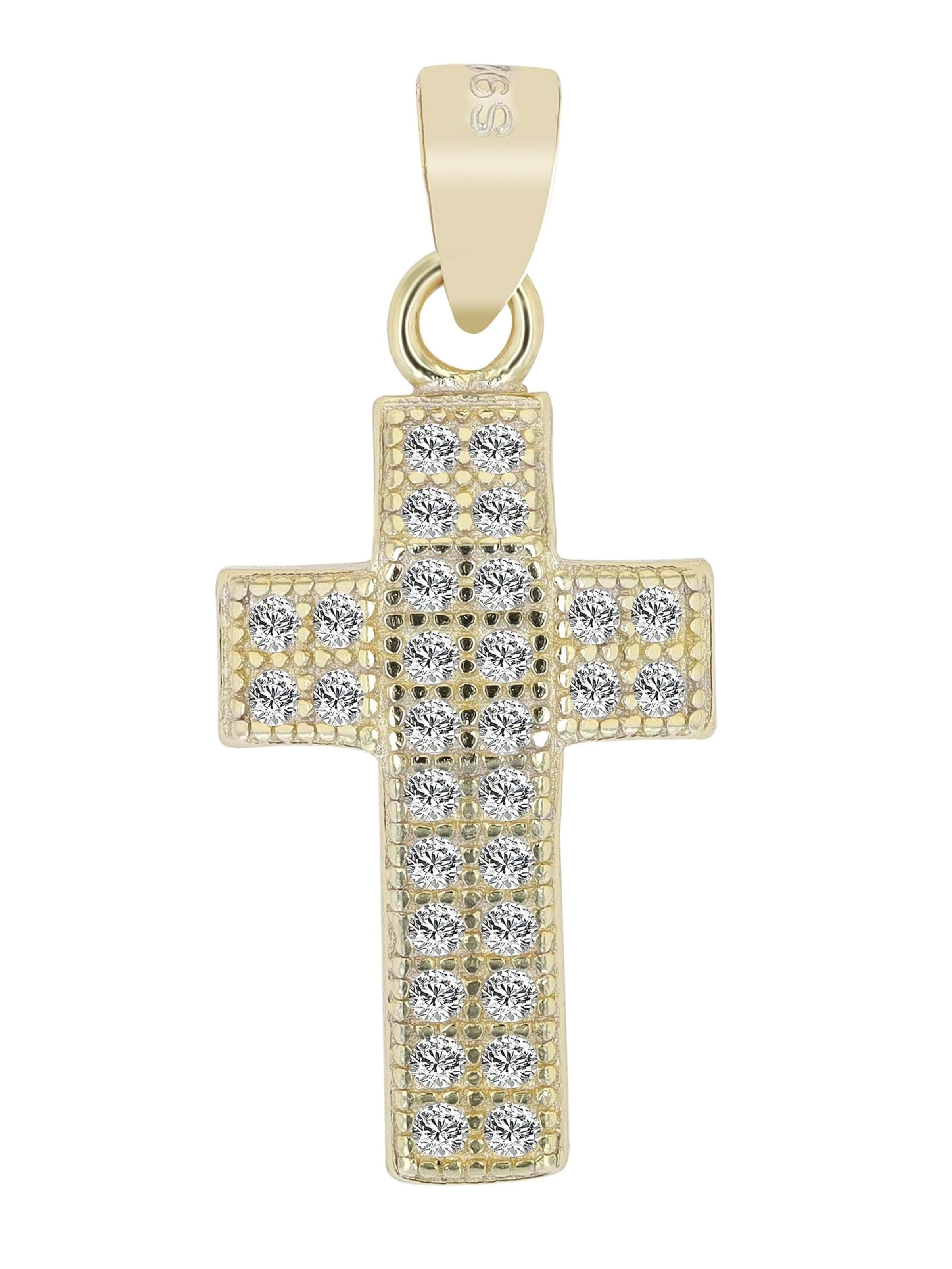 Akzent Pendant 'Finley, 925 Sterlingsilber, langlebig' in Gold: front