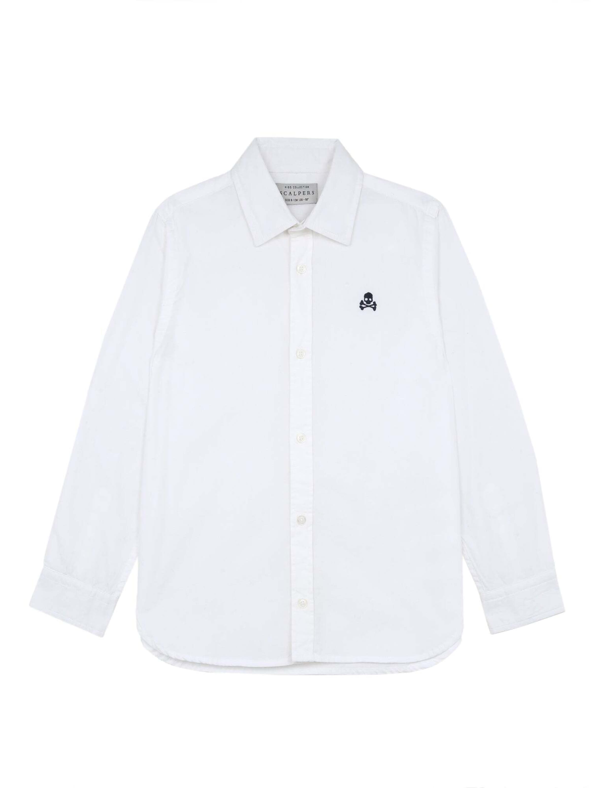 Scalpers Regular fit Overhemd 'NOS SIENA' in Wit: voorkant