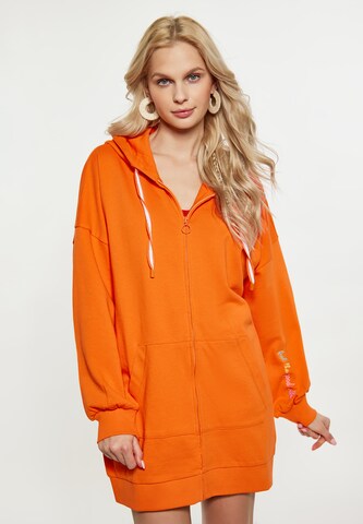 IZIA Sweatjacke in Orange: predná strana