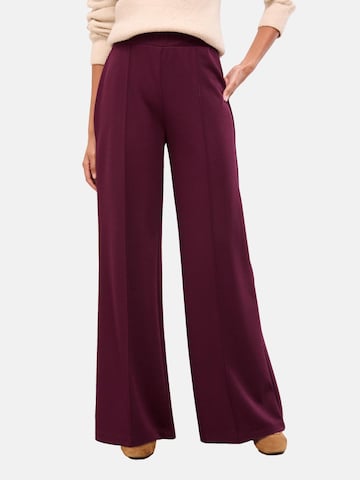 Lipsy Широкий Плиссированные брюки в Красный: спереди