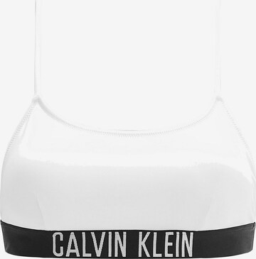 Calvin Klein Swimwear Bikini Top 'Intense Power' in White: front