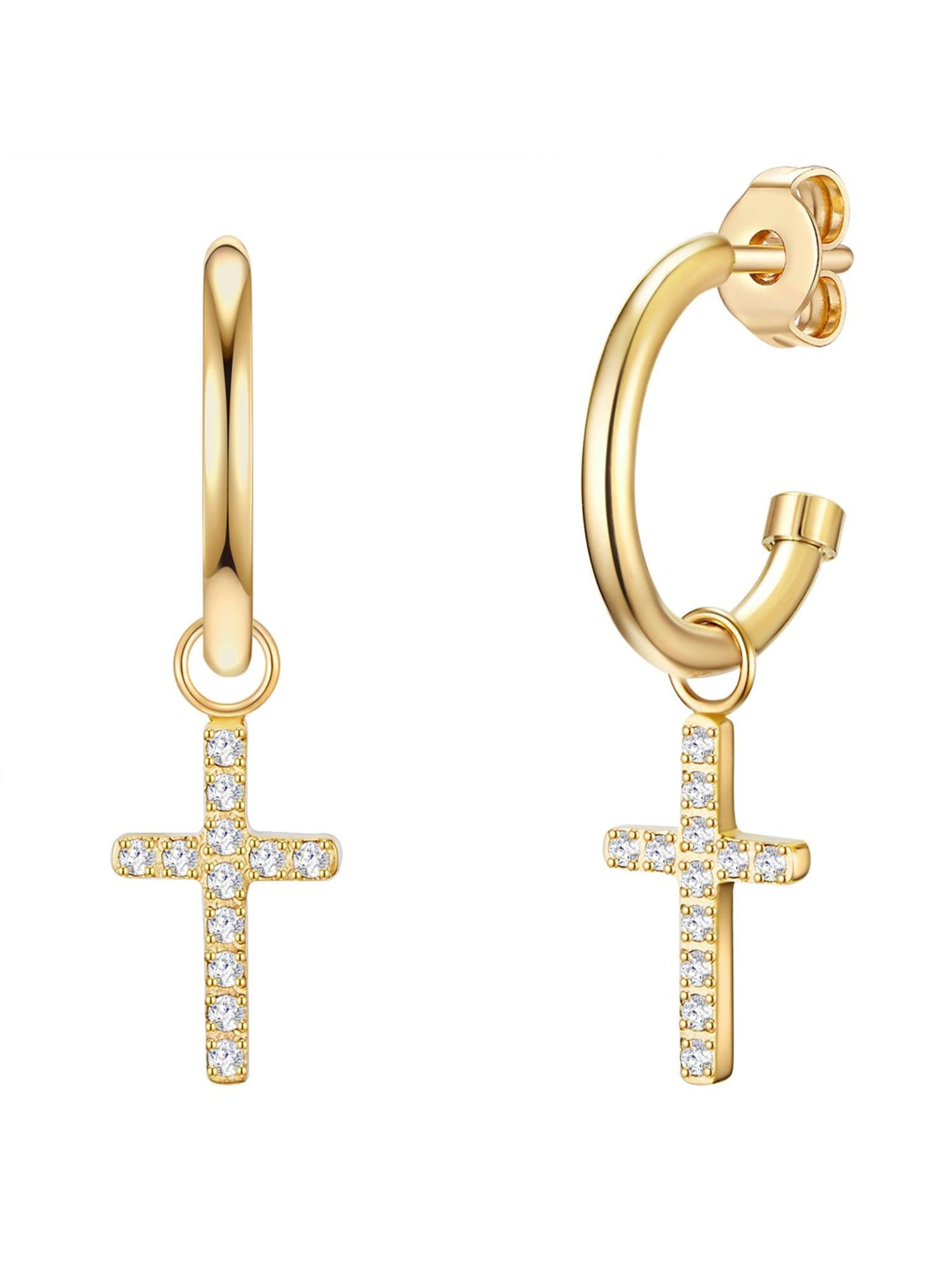 Eastside Ohrringe in Gold: Vorderseite