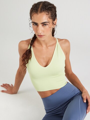 Bustier Soutien-gorge de sport Aim'n en vert : devant