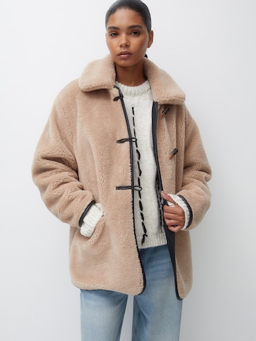 Pull&Bear Between-Season Jacket in Beige: front