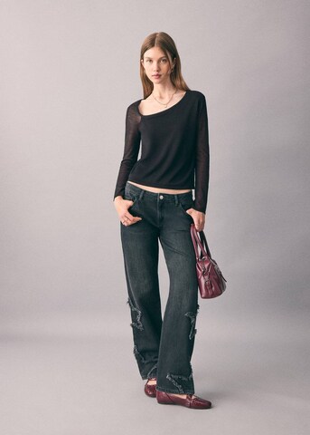 MANGO TEEN Shirt 'Linda' in Black