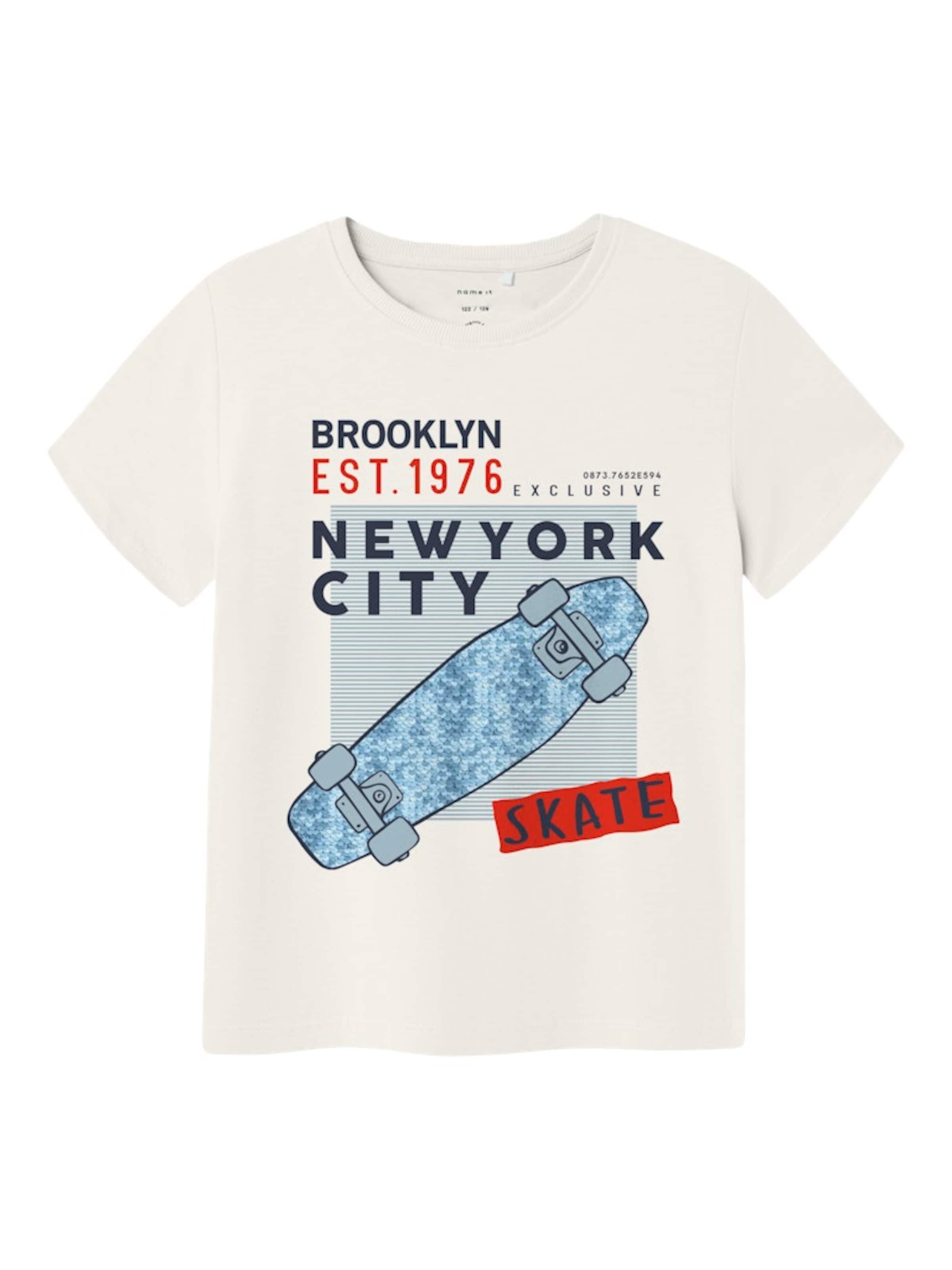 Tricou 'NKMKURTH' de la NAME IT pe alb: față