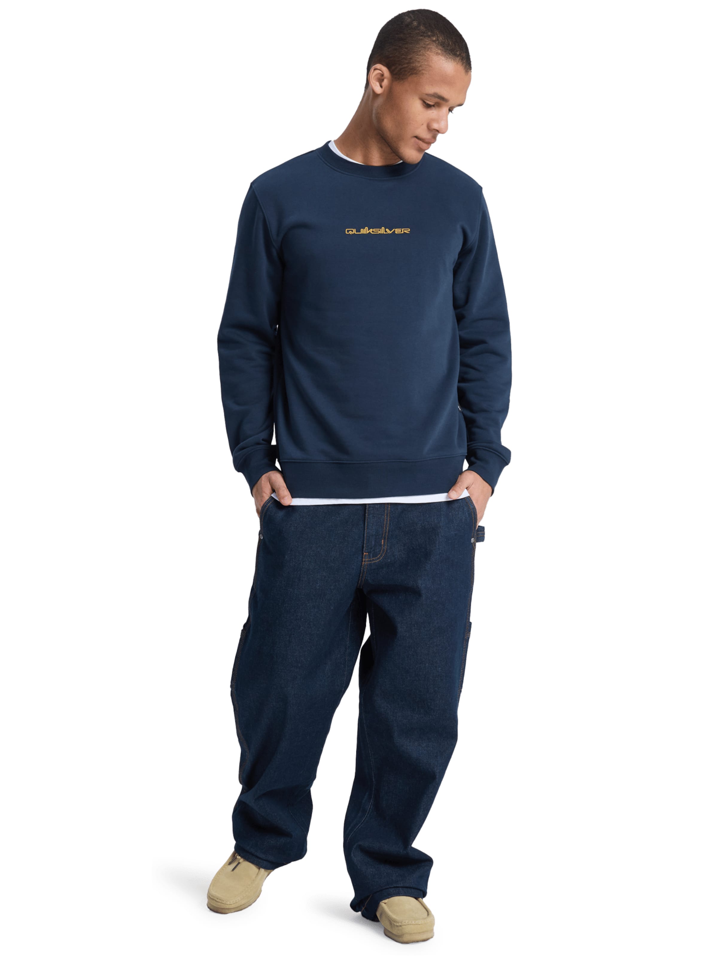 QUIKSILVER Sweatshirt 'Graphic' in Blau