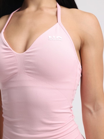 Haut de sport 'Hue Halter Seamless Top' neverover en rose
