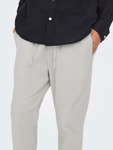 Only & Sons Tapered Bukser 'ONSLINUS' i grå