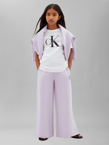 Calvin Klein Jeans Wide leg Trousers in Purple