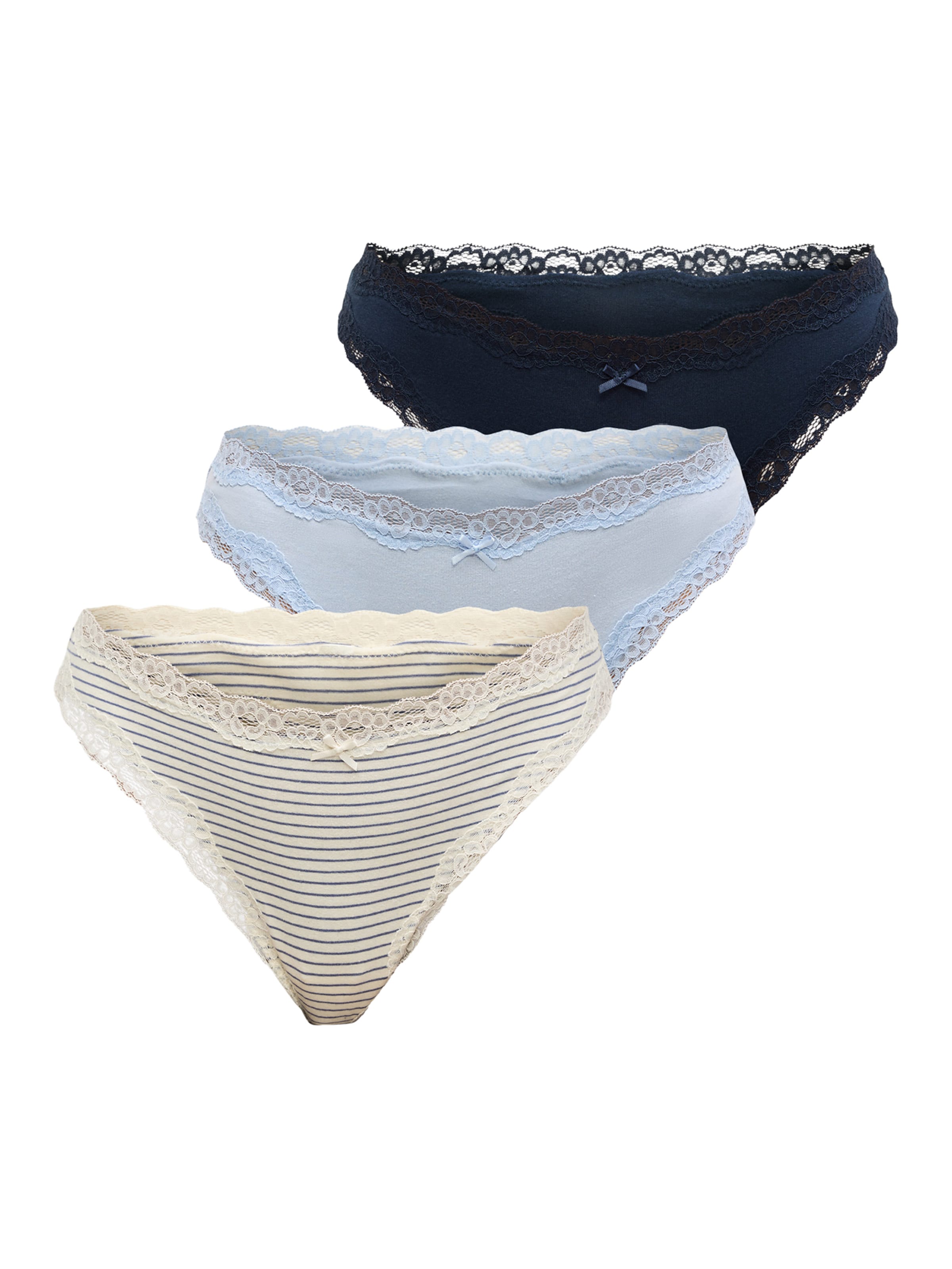 Lindex Panty in Blue: front