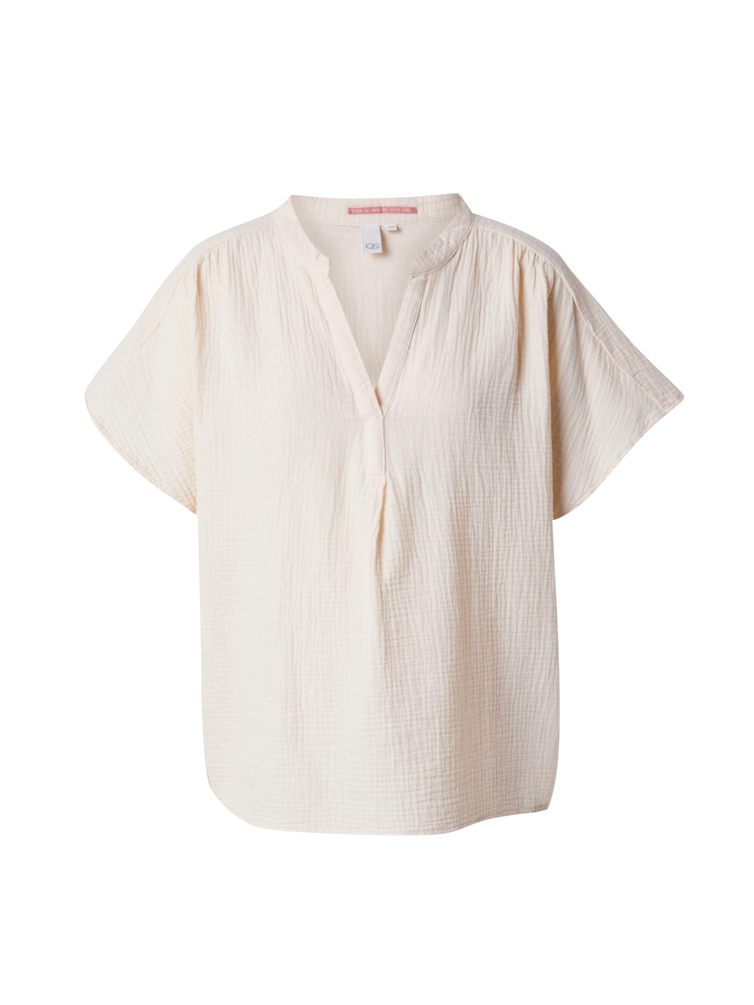 QS Bluse in Beige: Vorderseite