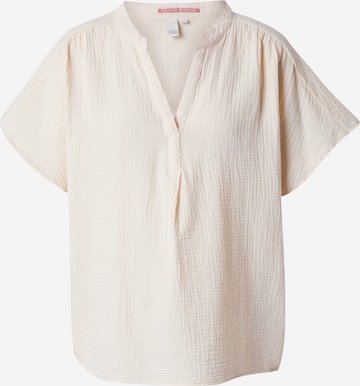 QS - Blusa en beige: frente