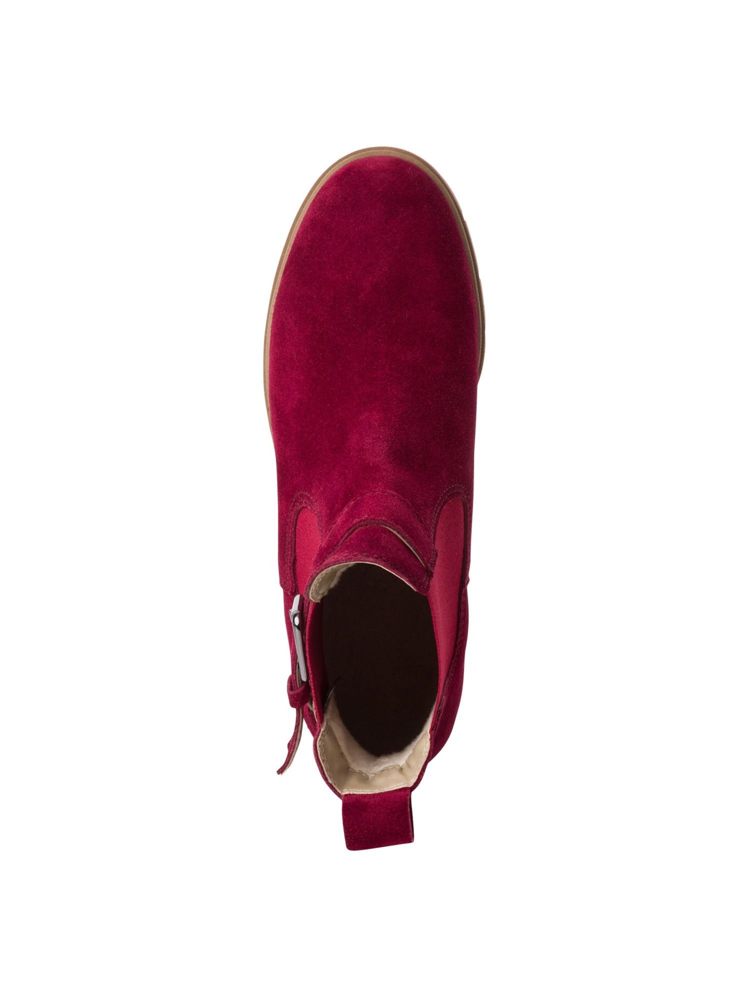 Tamaris Chelsea Boots in Rot
