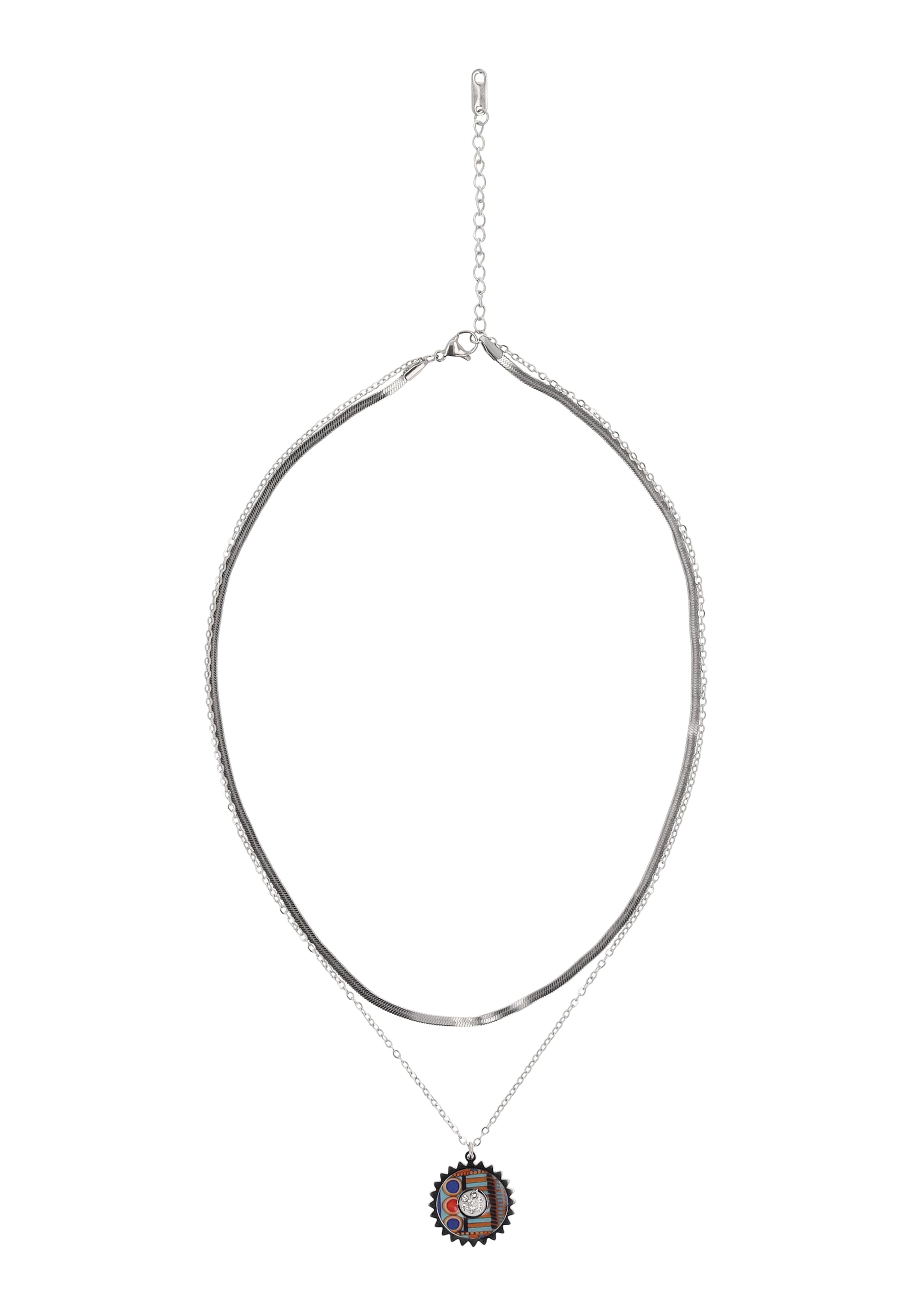 IZIA Cadena en negro / plata, Vista del producto