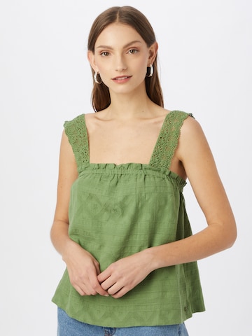 ROXY Top 'THE LOVE PARTY' in Green: front