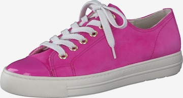 Baskets basses Paul Green en rose : devant
