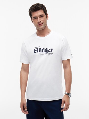 T-Shirt 'NAUTICAL' TOMMY HILFIGER en blanc : devant
