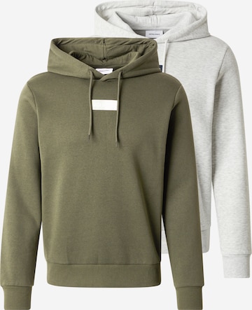 JACK & JONESSweater majica 'JJPan' - zelena boja: prednji dio