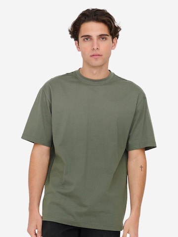 Only & Sons Shirt 'Onsfred' in Green: front
