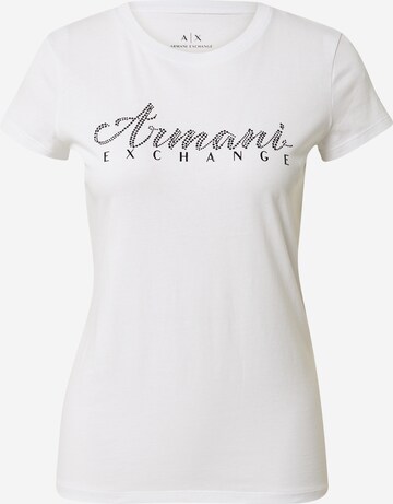 T-shirt ARMANI EXCHANGE en blanc : devant