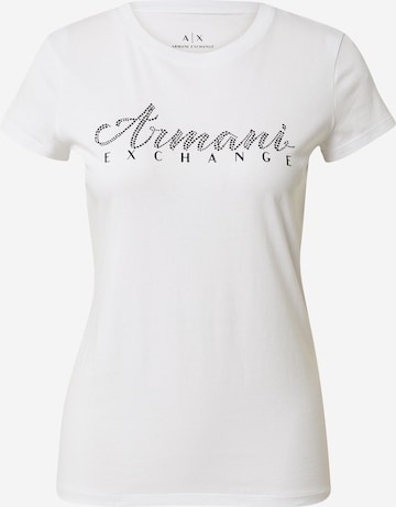 T-shirt ARMANI EXCHANGE en blanc : devant