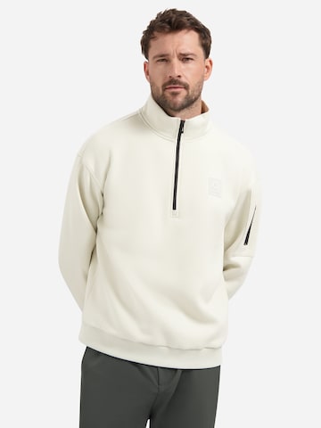 Sweat-shirt No Excess en blanc : devant