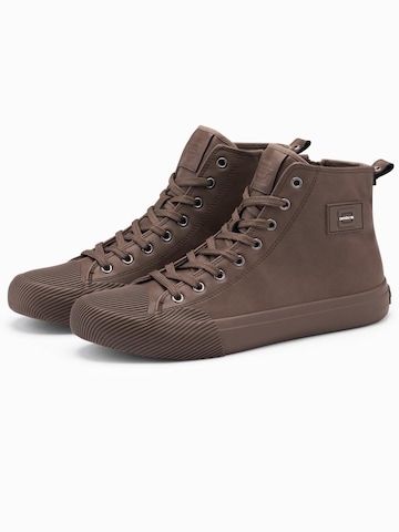Ombre High-top trainers in Brown