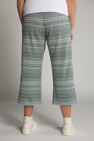 Ulla Popken Wide Leg Hose  (GOTS) in Grau