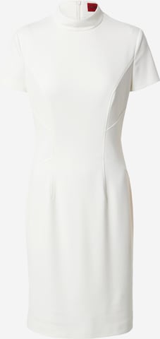 HUGO Red Dress 'Kineni' in White: front