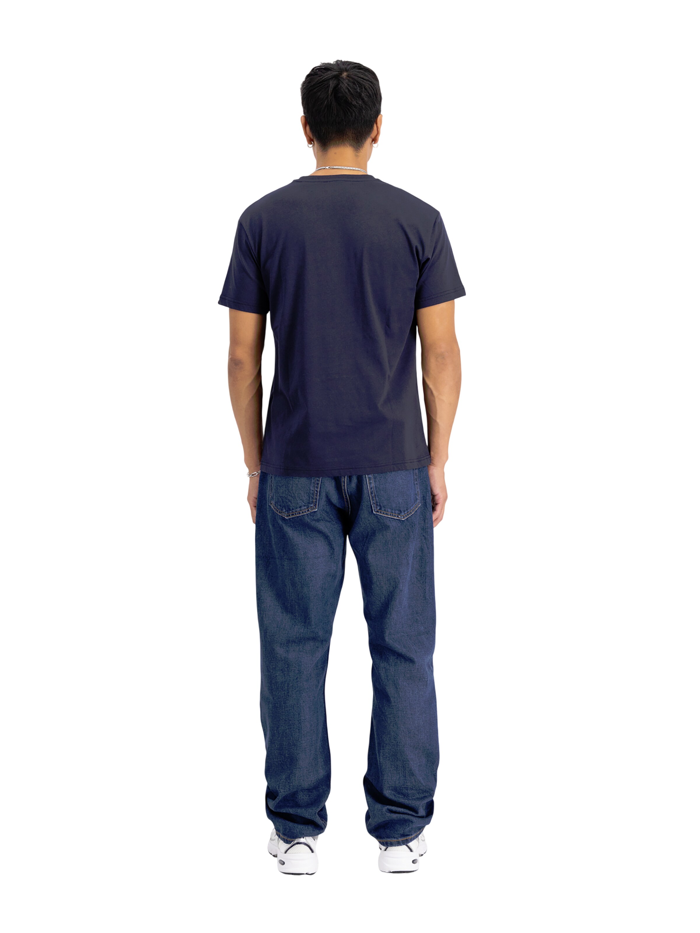 ALPHA INDUSTRIES Shirt 'Basic Small Logo'‌‌‌‌‌‌ in Blau