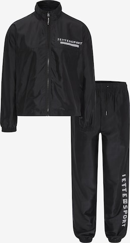 Jette Sport Sweatsuit in Black: front