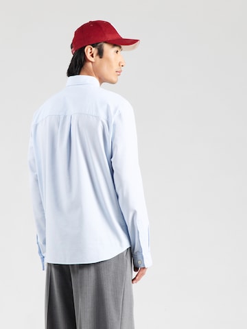 JACK & JONES Regular fit Button Up Shirt 'JORNORREBRO' in Blue