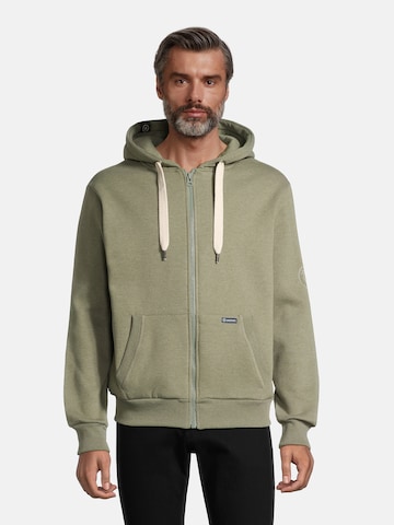 Veste de survêtement 'Breker' salzhaut en vert : devant