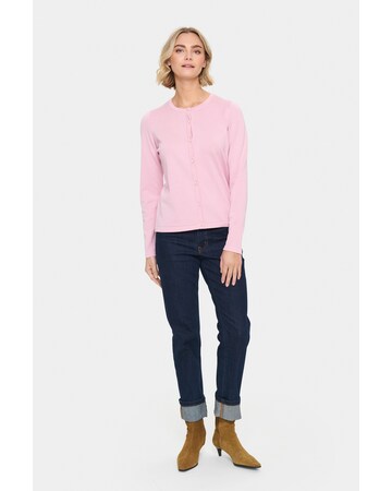 SAINT TROPEZ - Casaco de malha em rosa