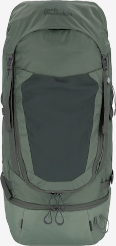 JACK WOLFSKIN Sports Backpack 'Highland Trail 45' in Green: front
