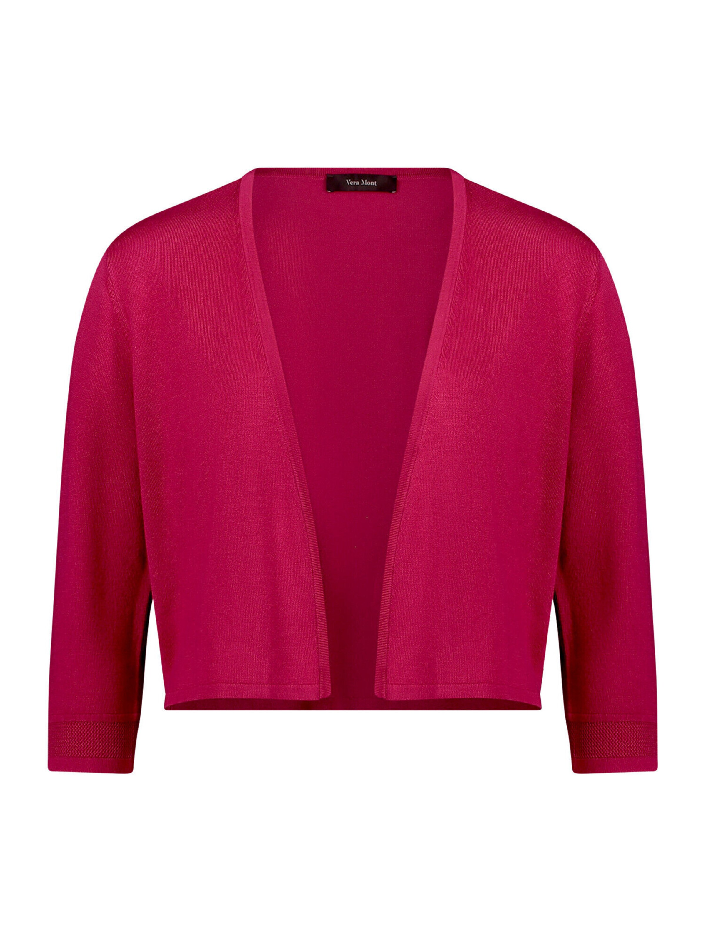 Vera Mont Gebreid vest in de kleur Bordeaux, Productweergave