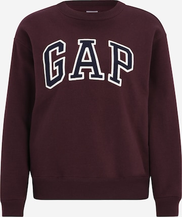Gap Petite - Sweatshirt 'HERITAGE' em roxo: frente