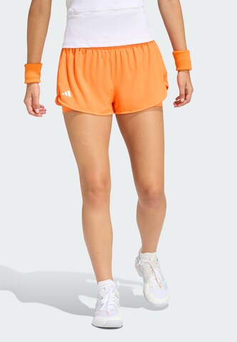 ADIDAS PERFORMANCE - regular Pantalón deportivo en naranja: frente