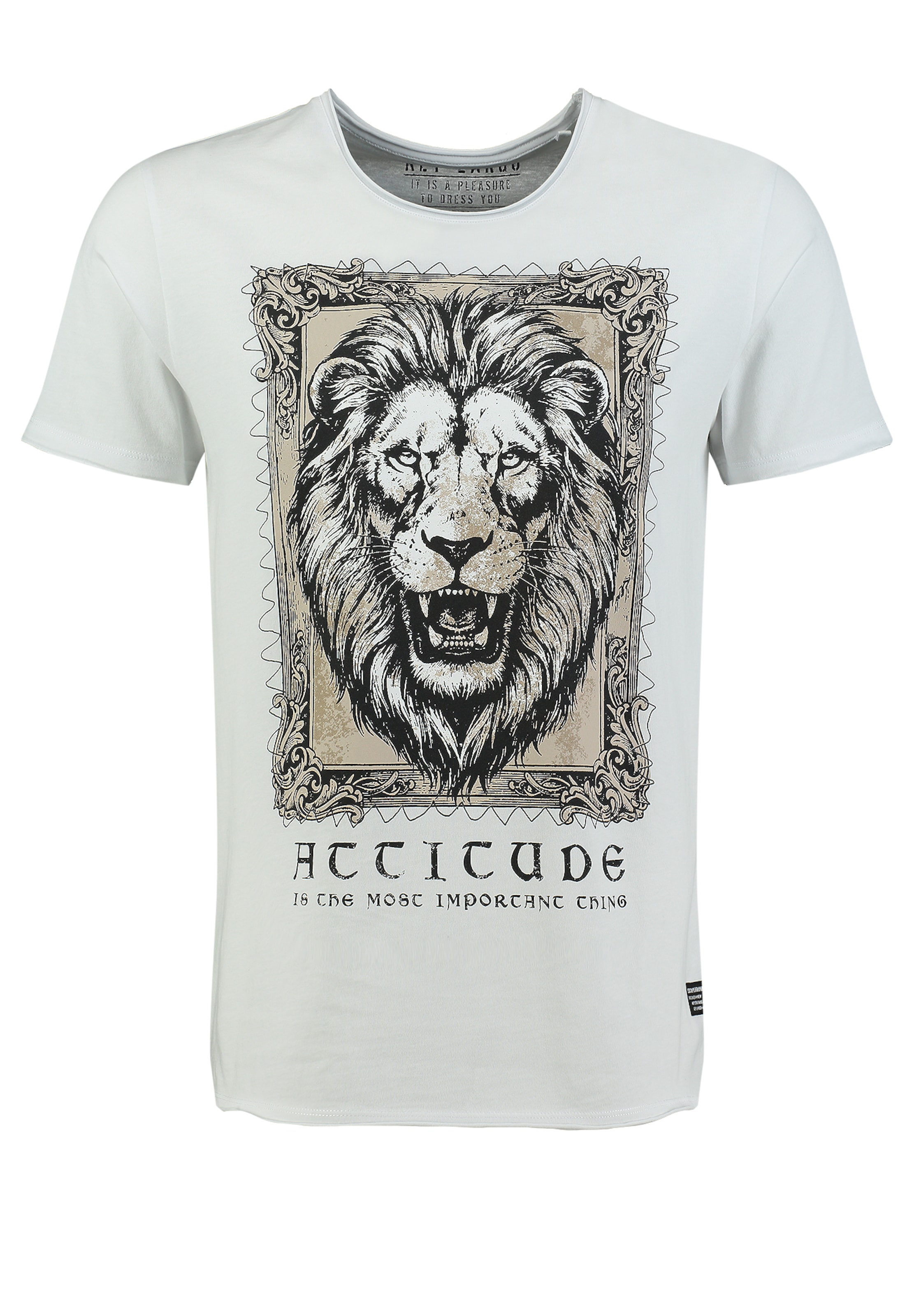 T-Shirt 'Attitude' Key Largo en blanc : devant