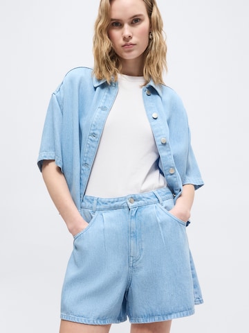 MSCH COPENHAGEN Wide leg Jeans 'Saphina' in Blauw