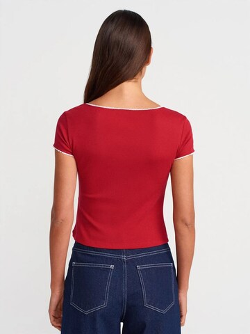 Dilvin Shirt in Rood